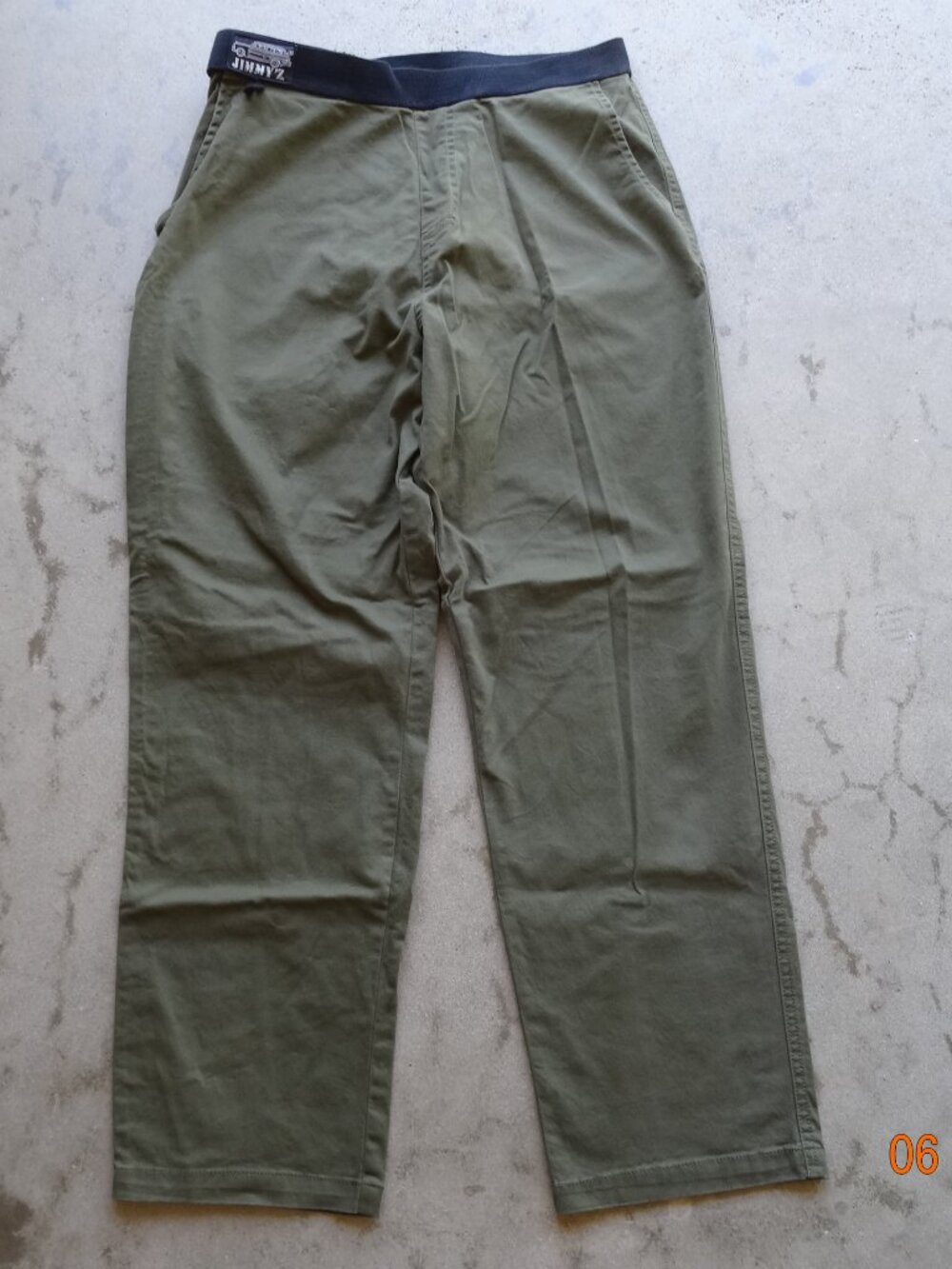Jimmy Z EZ-In-Out Pants Army Green Mens 32